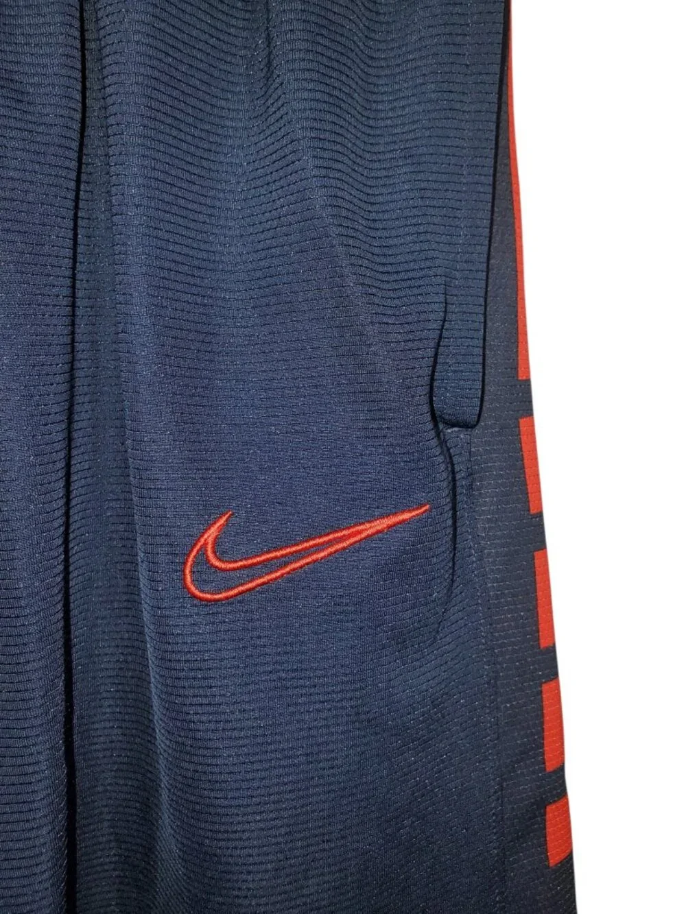 Nike Elite Stripe Basketball Shorts Men's M Navy Blue Red White Dri-Fit Athletic
